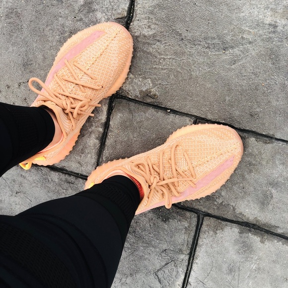 yeezy clay on feet